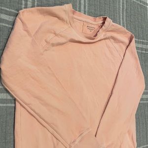 Athleta sweatshirt soft pink XS
